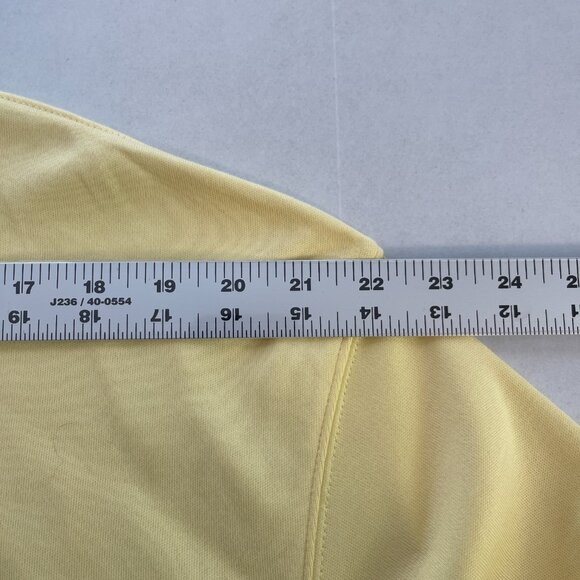 Masters Crewneck Sweatshirt Mens Large Yellow Long Sleeve Lightweight Golf - Picture 6 of 10